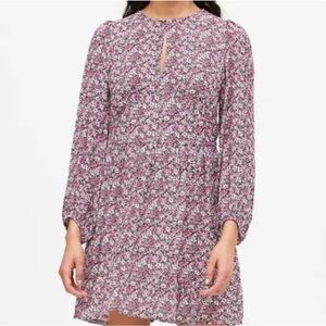 Banana Republic Key Hole Mini Floral Dress